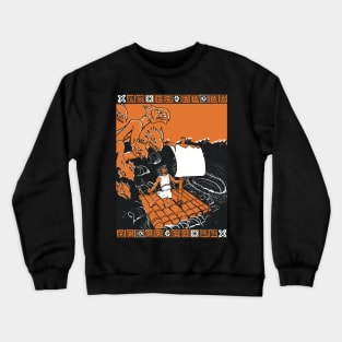 Odysseus vs Scylla and Charybdis Crewneck Sweatshirt